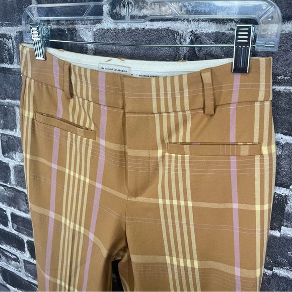 NWT Anthropologie Maeve Slim Kick-Flare plaid Pants - size 2 - Picture 16 of 16